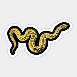 Golden snake Sticker